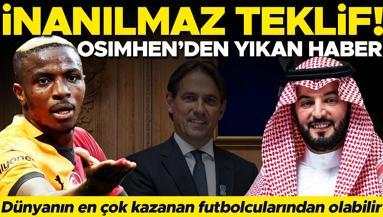 Victor Osimhenden Galatasarayı yıkan haber Dünyanın en yüksek maaşlı futbolcularından olacak