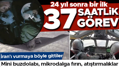 ABD detayları paylaştı: B-2lerin 37 saatlik mesaisi Pilotlar için mini buzdolabı ve mikrodalga fırın