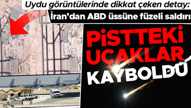 Son dakika.... İran füzeli saldırı yapmıştı El-Udeyd Hava Üssünün uydu görüntülerinde dikkat çeken detay