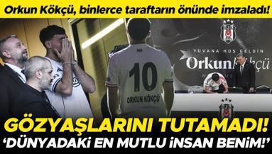 Beşiktaştan Orkun Kökçü için dev imza töreni Dünyanın en mutlusuyum