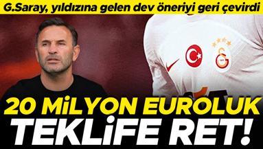 Galatasaray 20 milyon euroluk teklifi elinin tersiyle itti Sözleşmesi uzatılacak