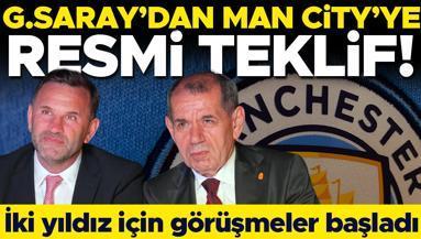 Galatasaraydan Manchester Cityye resmi teklif İki oyuncu için görüşmeler başladı
