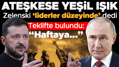 Zelenskiy’den Rusyaya ateşkes için yeşil ışık