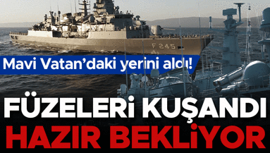 Mavi Vatana yeni kalkan TCG ORUÇREİS füze kuşandı