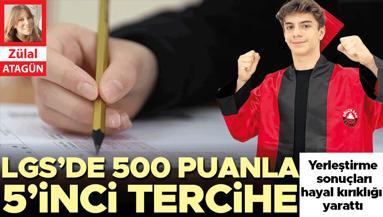 LGS’de 500 puanla 5’inci tercihe