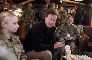 UKs Cameron does not want last-minute sharp fall in troops