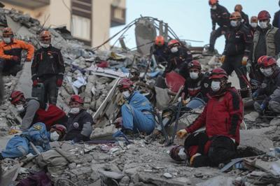 Rescuers race to find survivors after magnitude-6.6 earthquake
