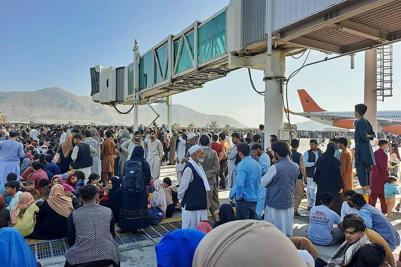 Kabul planes mobbed as Afghans make a desperate dash to exit