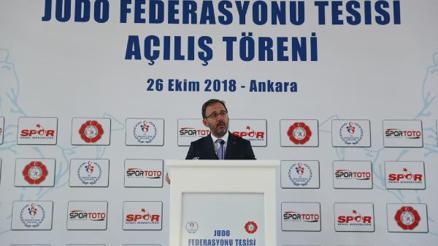Judo Federasyonunun yeni hizmet binası açıldı