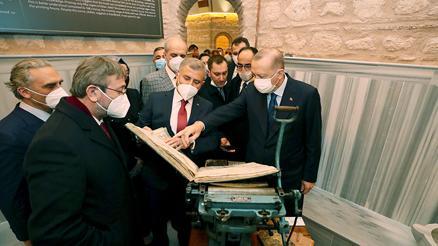 Cumhurbaşkanı Erdoğan, Üsküdarda Nevmekan Selimiyeyi ziyaret etti