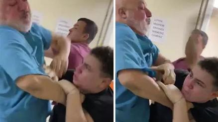 İzmirde doktora saldırı kamerada “Bu muameleyi hak etmiyoruz”