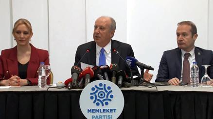 İnceden CHPye tepki: Memleket Partisi, sizden bir şey istemiş, siz de vermemişsiniz... Adam bunu söylemeye utanır