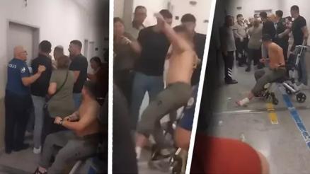 Sancaktepe’de bir hasta, tekerlekli sandalyeden kalkıp doktora saldırdı