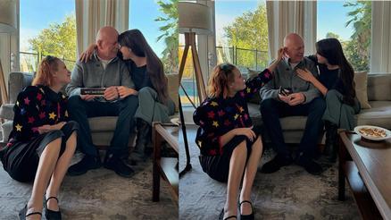 Yüzleri gülse de içleri kan ağlıyor… Demansla boğuşan ünlü oyuncunun kızları etrafına toplandı…  ‘Bizi unutma baba’