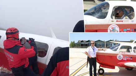 Son dakika... Erzurum- Bayburt- Rize sınırında uçak kazası Pilot Mehmet Demirciden acı haber