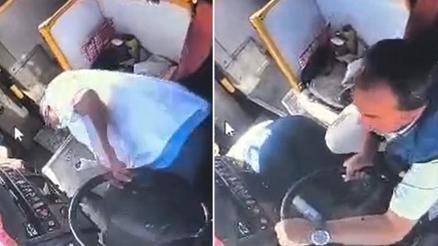 Otobüs şoförü kalp krizi geçirdi Direksiyon başına geçen yolcu kazayı önledi