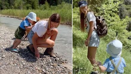 Gözlerden uzak bir köyde evlenmişti... Kaynanasının 41 yıllık eski gelinliği ona uğur getirdi... Bakın, oğlum nasıl da çabuk büyüdü