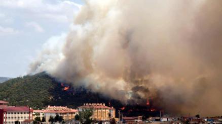 Edirnede makilikte yangın