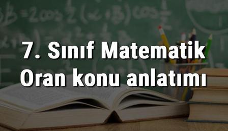 7. Sınıf Matematik Oran konu anlatımı