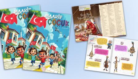 Astronot Gezeravcı "Maarif Çocuk" dergisinde