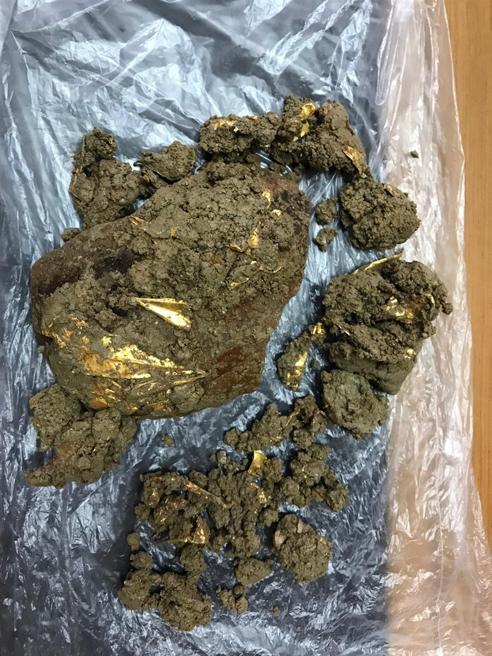 Golden crown found in construction site