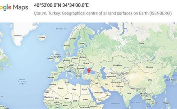 Google marks Turkey s orum as center of the Earth T rkiye News