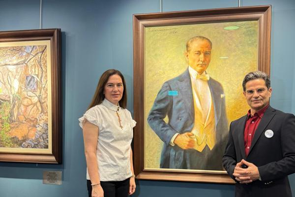 Pastel painting exhibition in Istanbul