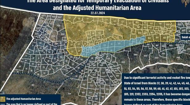 İsrail, Gazzede Filistinliler için güvenli ilan ettiği bölgenin derhal boşaltılmasını istedi