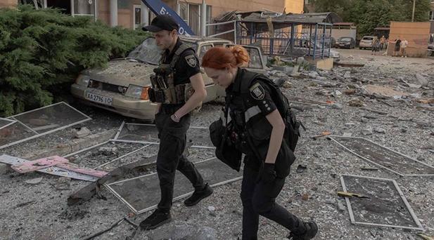 Kievde meydana gelen hasar ortaya çıkıyor