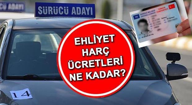 EHLİYET FİYATLARI NE KADAR OLDU 2025 Ehliyet harç ücreti kaç TL Yeni yıl sürücü belgesi harç fiyatları açıklandı