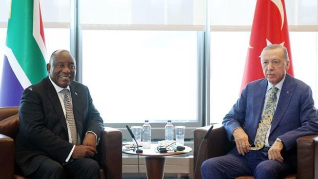 Cumhurbaşkanı Erdoğan, Ramaphosa ile görüştü