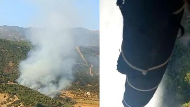 İzmir Ödemiş'te orman yangını: Havadan ve karadan müdahale ediliyor