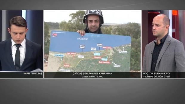 İsrail askerlerinden canlı yayında harita sorgusu! CNN Türk yayında kullanılan haritayı incelediler