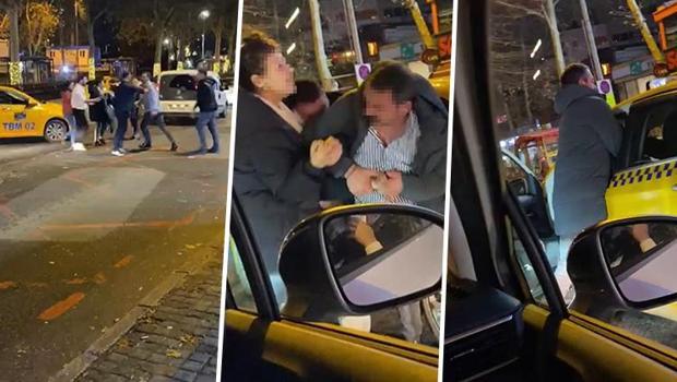İstanbul'da taksici-müşteri kavgası... 'Seni almak zorunda mıyım'