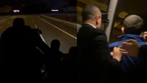 Otobüs şoförü ile muavin arasında kavga: Yolcular sinir krizi geçirdi