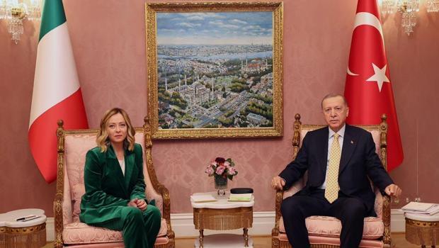 Son dakika... Cumhurbaşkanı Erdoğan, İtalya Başbakanı Meloni'yi kabul etti