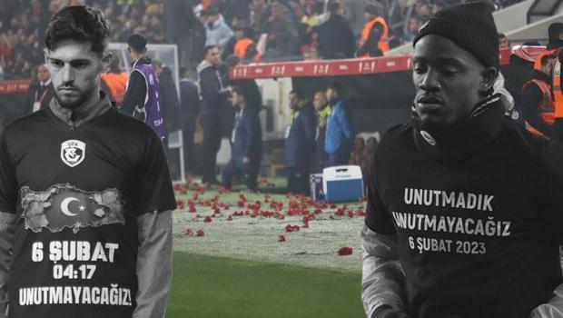 Gaziantep FK-Fenerbahçe maçında duygusal anlar! Deprem felaketi unutulmadı, taraftarlar...
