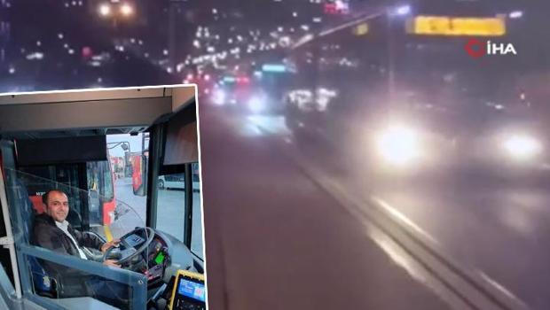 Beylikdüzü'nde korkunç kazada metrobüs şoförü hayatını kaybetmişti! Feci kazanın görüntüleri ortaya çıktı