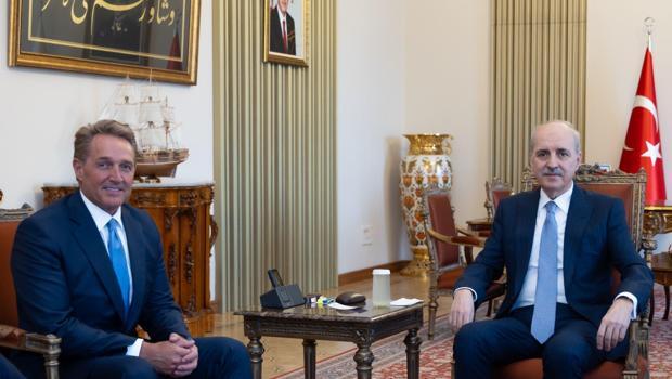 Türkiye Büyük Millet Meclisi Başkanı Numan  Kurtulmuş, ABD Büyükelçisi Flake ile görüştü