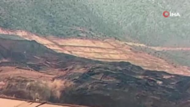 Erzincan'da madendeki heyelan faciasından yeni görüntüler ortaya çıktı