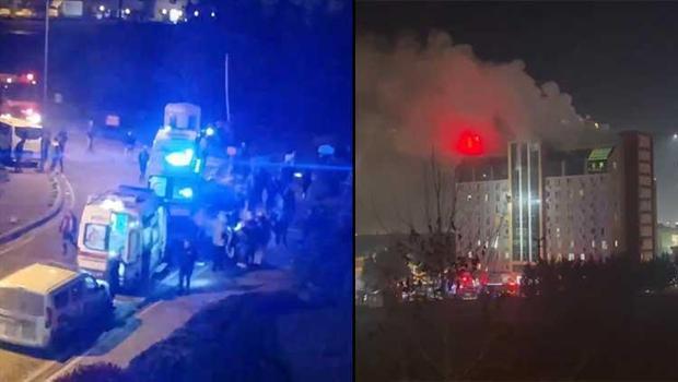 İstanbul'da 11 katlı rezidansta korkutan yangın