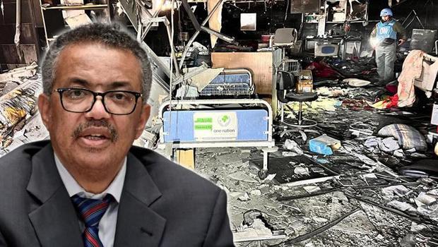  DSÖ Genel Direktörü Ghebreyesus, Şifa Hastanesi’ndeki yıkımı paylaştı