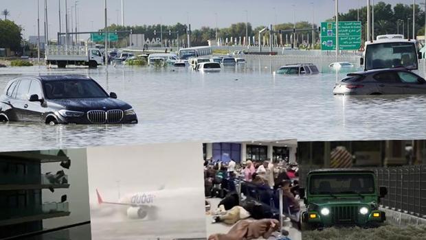 Dubai sular altında! 'Tarihi bir hava olayı yaşanıyor'