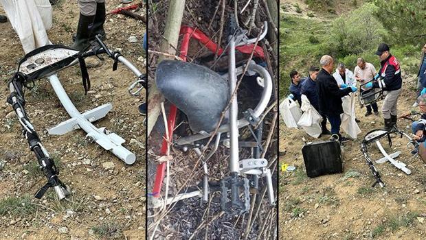 Ankara'da bombalı eylemde bulunan teröristlerin sınırı geçtiği paramotor bulundu