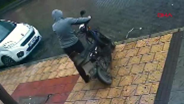 Elektrikli bisikleti çalan hırsızdan şaşkına çeviren ifade