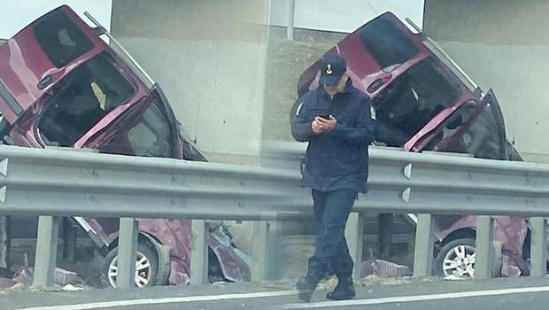 Ankara'da feci kaza: Takla atarak köprü ayağına çarptı! 4 can kaybı, 1 yaralı