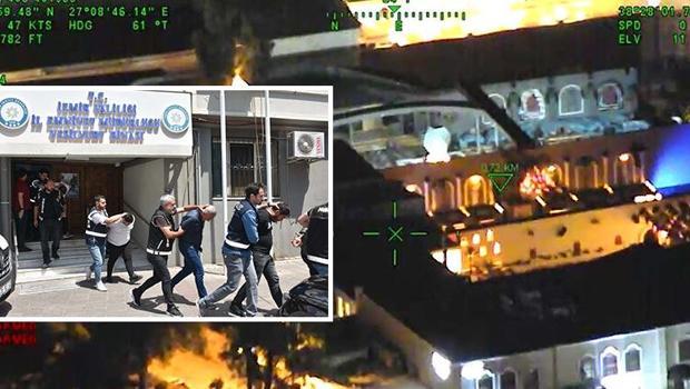 İzmir'de lüks eğlence merkezine baskın! 'Zirek Kardeşler' ve 'Alabaylar' suç örgütlerine operasyona 21 tutuklama