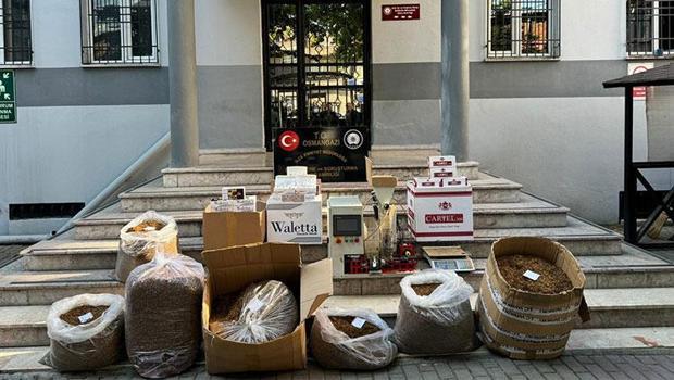 Bursa'da 300 bin TL değerinde kaçak tütün ele geçirildi