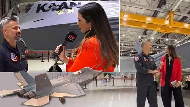 CNN TÜRK 'KAAN'ın üretildiği tesiste...  Yerli savaş uçağını uçuran pilot: 'KAAN bizim için uçak değil, silah olacak'