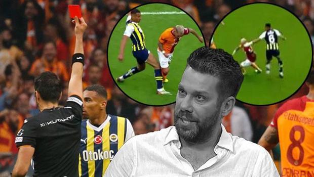 Galatasaray - Fenerbahçe maçında Djiku'nun gördüğü kırmızı kart doğru mu? Fırat Aydınus yorumladı